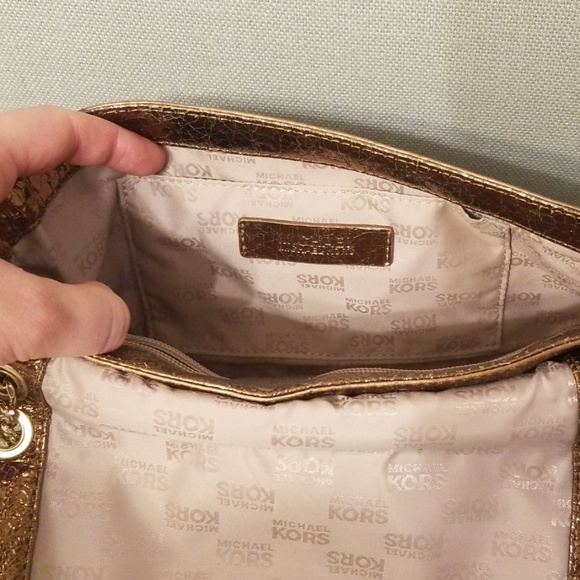 MICHAEL KORS bronze gold bag - Picture 5 of 7
